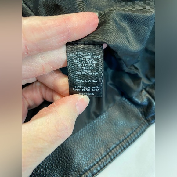NWT Express Faux Leather Moto jacket Black XL - Picture 4 of 12